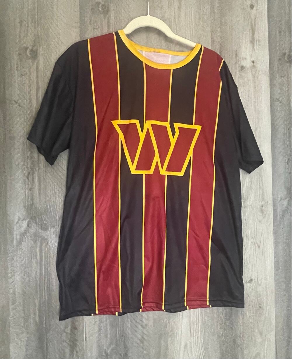 Washington Commanders Pepsi Promo Jersey Shirt Men’s L Burgundy Black Gold W